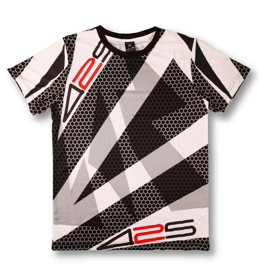 BLACK & WHITE RACING JERSEY