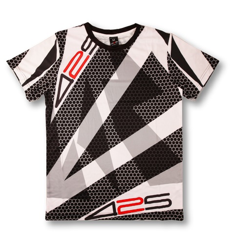 BLACK & WHITE RACING JERSEY